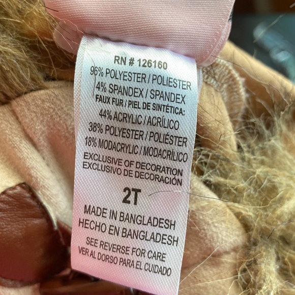 Little Lass Toddler Poncho with Floral Embroidery Size 2T - Picture 6 of 6